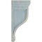 Ekena Millwork 6 1/2"W x 6 1/2"D x 14"H Traditional Recessed Wood Vintage Decor Corbel, Driftwood Blue CORWD06X06X14TRBU - alternate 3